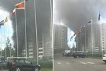 В Твери загорелся жилой комплекс «Лесная Мелодия»