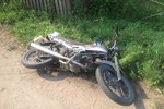В Бологое мотоцикл врезался в КамАЗ